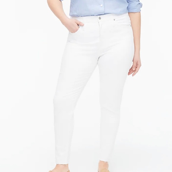 Jcrew factory 10" high-rise white skinny jean AW387, Size 32 - Picture 1 of 2